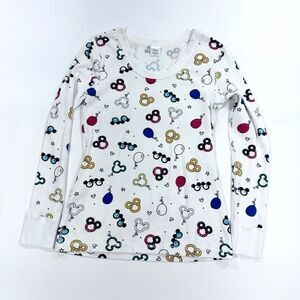 Hanna Andersson Disney Mickey treats cotton long sleeve pajama top M